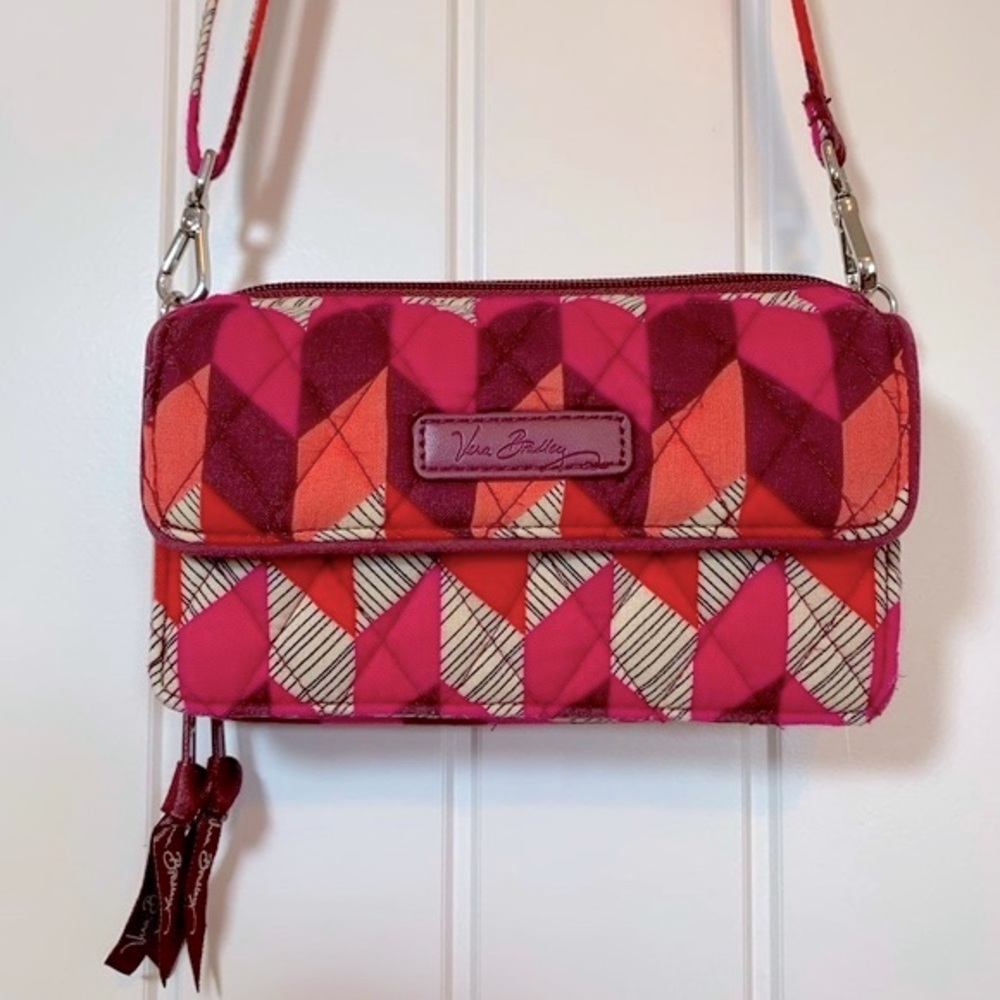 Vera Bradley All-In-One Geometric Print Crossbody Wallet